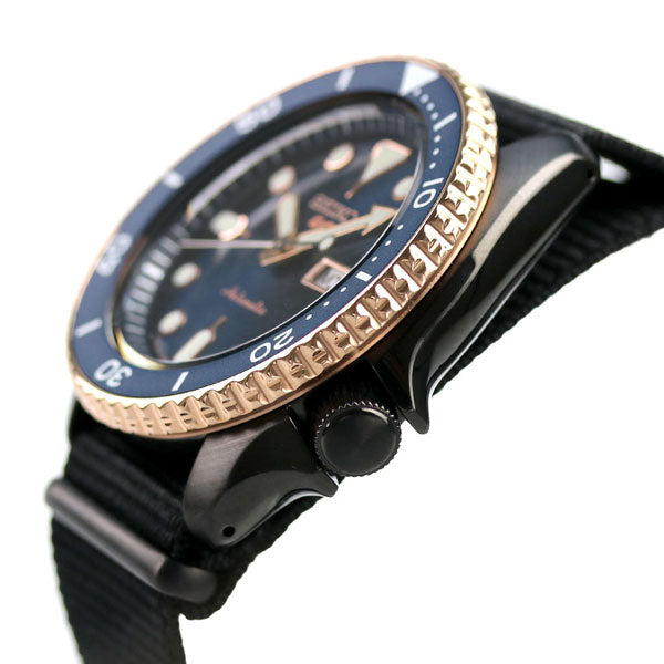  Shop Authentic Seiko 5 Sports Automatic Blue Dial Black NATO Strap Watch for Men - SBSA098 - Luxxuri