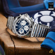  Shop Authentic Breitling Chronomat B01 42 Six Nations Scotland Blue Dial Silver Steel Strap Watch for Men - AB0134A51C1A1 - Luxxuri