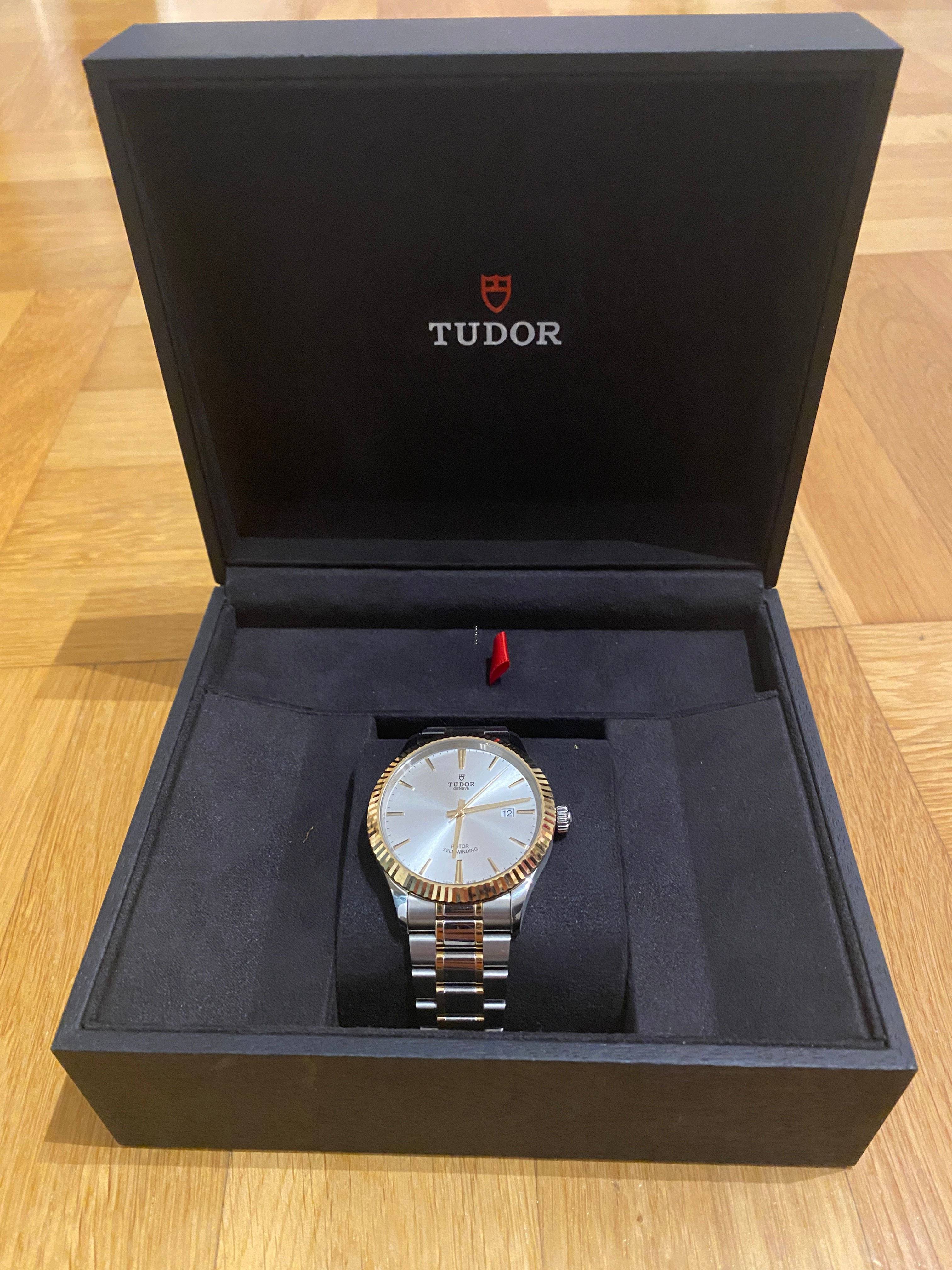  Shop Authentic Tudor Style Automatic Silver Dial Two Tone Steel Strap Watch for Men - M12713-0003 - Luxxuri