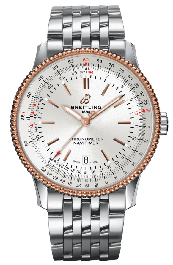  Shop Authentic Breitling Navitimer Automatic 41mm White Dial Silver Stainless Steel Mens Watch - U17326211G1A1 - Luxxuri