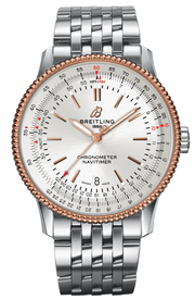  Shop Authentic Breitling Navitimer Automatic 41mm White Dial Silver Stainless Steel Mens Watch - U17326211G1A1 - Luxxuri