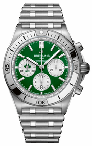  Shop Authentic Breitling Chronomat B01 42 Six Nations Ireland Green Dial Silver Steel Strap Watch for Men - AB0134A91L1A1 - Luxxuri