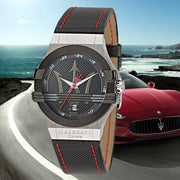  Shop Authentic Maserati Potenza Black Dial Black Leather Strap Watch For Men - R8851108001 - Luxxuri