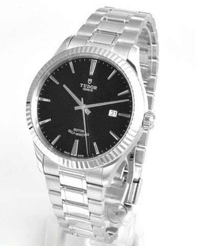  Shop Authentic Tudor Style Automatic Black Dial Silver Steel Strap Watch for Men - M12710-0003 - Luxxuri