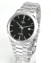  Shop Authentic Tudor Style Automatic Black Dial Silver Steel Strap Watch for Men - M12710-0003 - Luxxuri