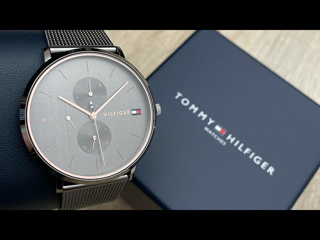  Shop Authentic Tommy Hilfiger Jenna Multifunction Grey Dial Grey Mesh Bracelet Watch For Women - 1781945 - Luxxuri
