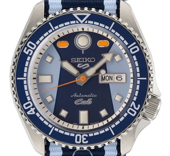  Shop Authentic Seiko 5 Sports Honda Super Cub Limited Edition Blue Dial Two Tone NATO Strap Watch For Men - SRPK37K1 - Luxxuri