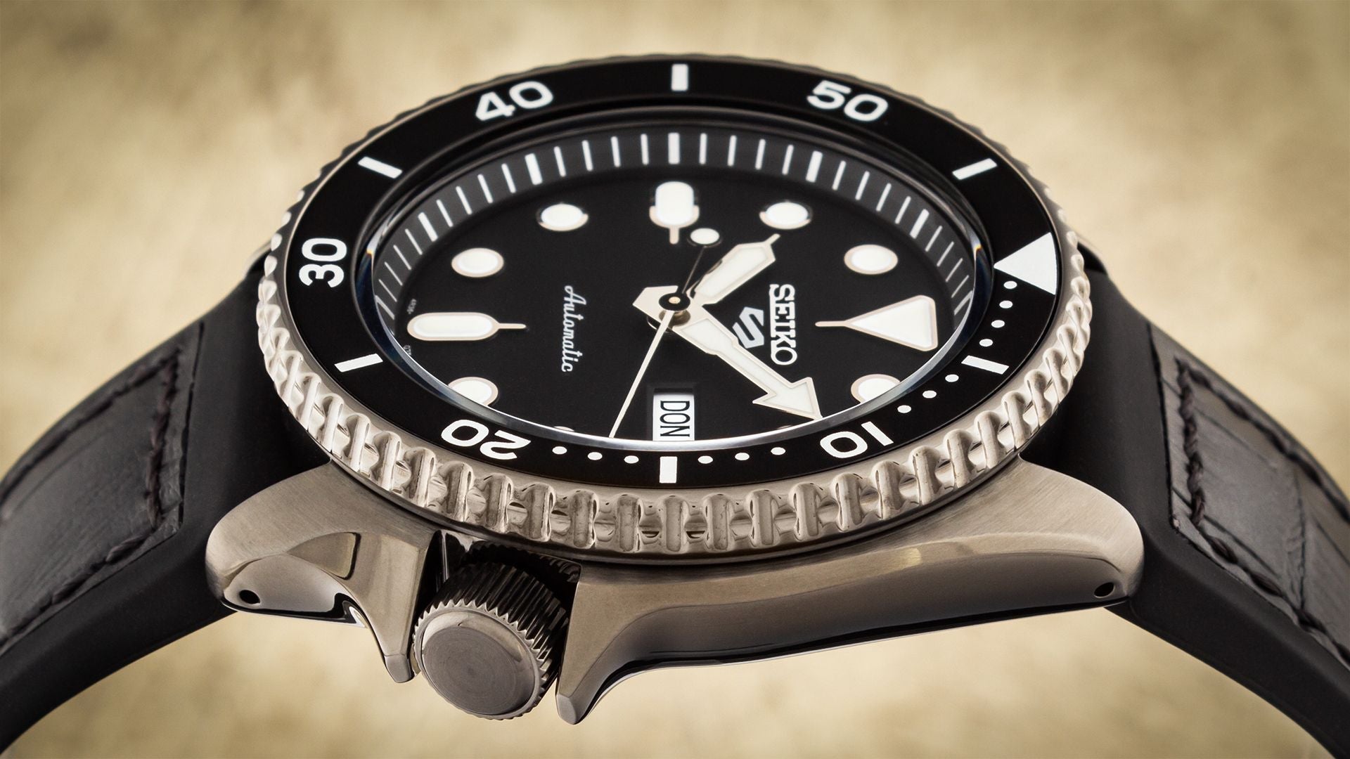  Shop Authentic Seiko 5 Sport Automatic Black Dial Black Silicone Strap Watch For Men - SRPD65K3 - Luxxuri