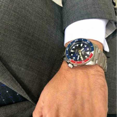  Shop Authentic Seiko 5 Sports Automatic Blue Dial Silver Steel Strap Watch For Men - SRPD53K1 - Luxxuri