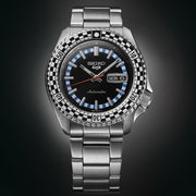  Shop Authentic Seiko 5 Sports Checker Flag Special Edition Black Dial Silver Steel Strap Watch For Men - SRPK67K1 - Luxxuri