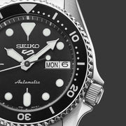  Shop Authentic Seiko 5 Sports SKX Automatic Black Dial Silver Steel Strap Watch For Men - SRPK29K1 - Luxxuri
