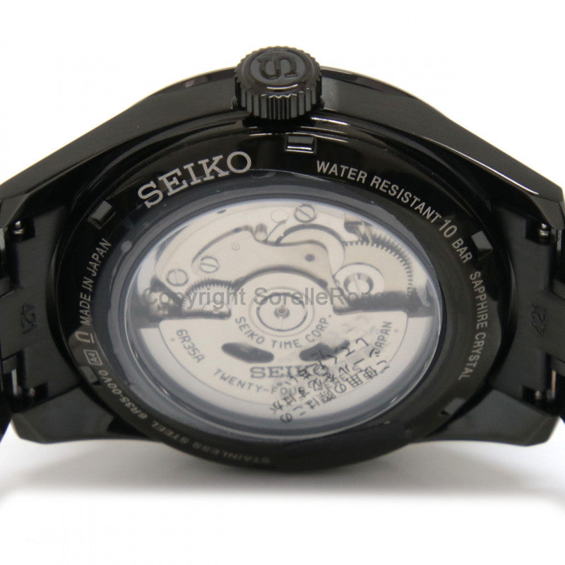  Shop Authentic Seiko Presage Sharp Edged Series Black Dial Black Steel Strap Watch For Men - SPB229J1 - Luxxuri