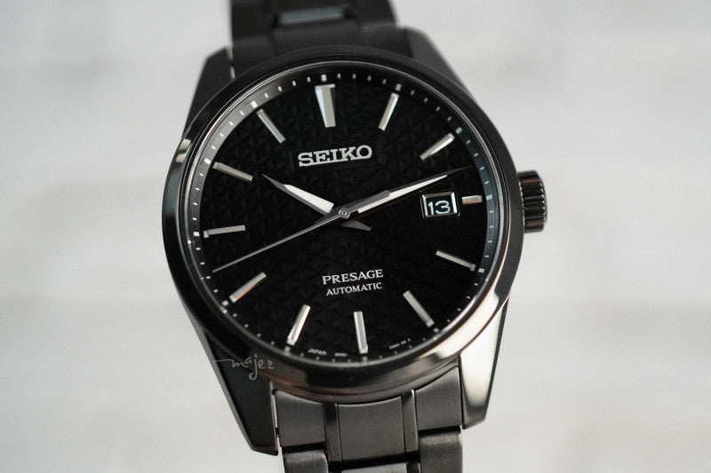  Shop Authentic Seiko Presage Sharp Edged Series Black Dial Black Steel Strap Watch For Men - SPB229J1 - Luxxuri