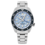  Shop Authentic Seiko Prospex Limited Edition Automatic GMT Glacier Blue Dial Silver Steel Strap Watch For Men - SPB385J1 - Luxxuri