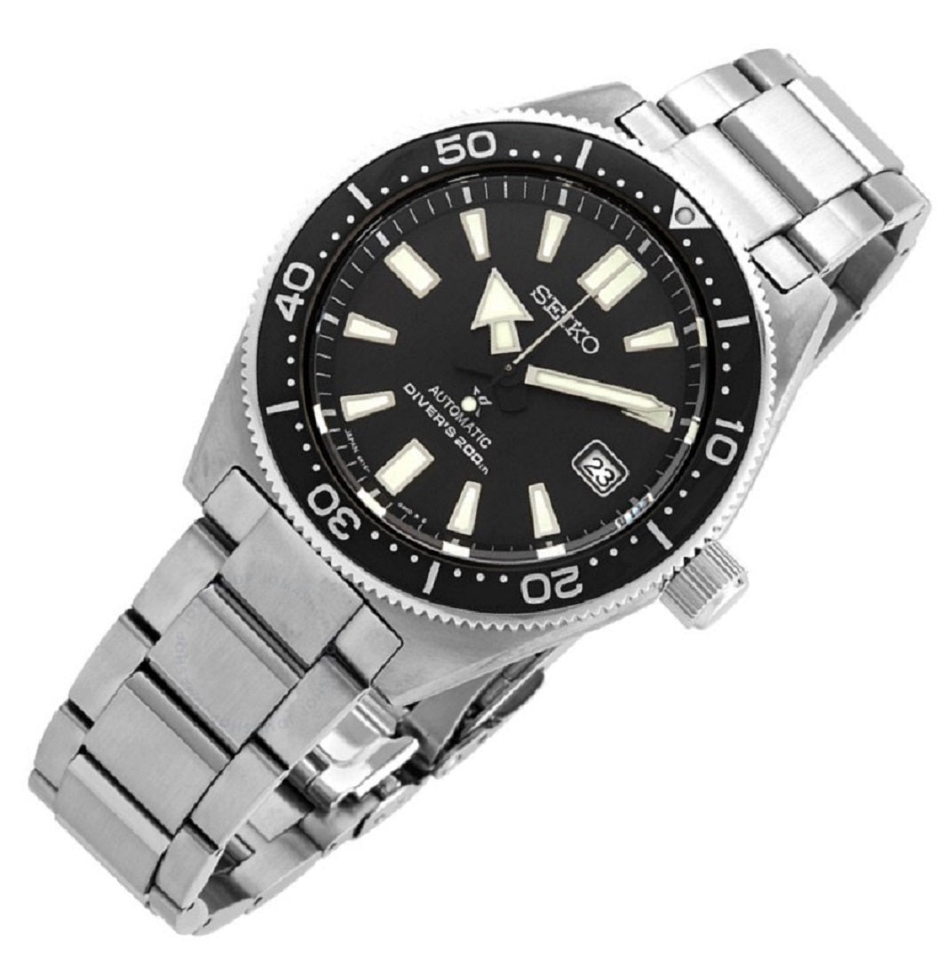  Shop Authentic Seiko Prospex Automatic Diver Black Dial Silver Steel Strap Watch For Men - SPB051J1 - Luxxuri
