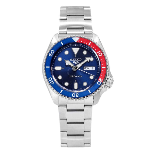  Shop Authentic Seiko 5 Sports Automatic Blue Dial Silver Steel Strap Watch For Men - SRPD53K1 - Luxxuri