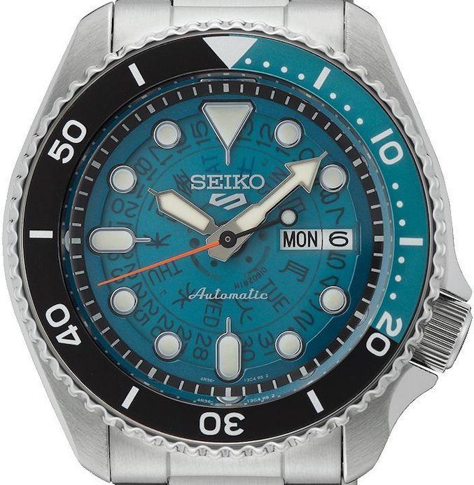  Shop Authentic Seiko 5 Sports SKX Skeleton Green Dial Silver Steel Strap Watch For Men - SRPJ45K1 - Luxxuri
