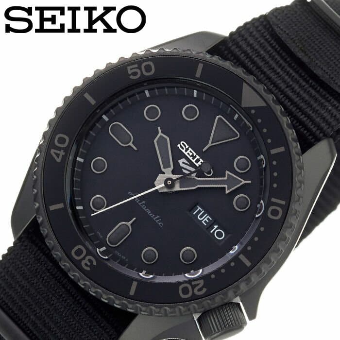  Shop Authentic Seiko 5 Sports Automatic Black Dial Black NATO Strap Watch For Men - SRPD79K1 - Luxxuri