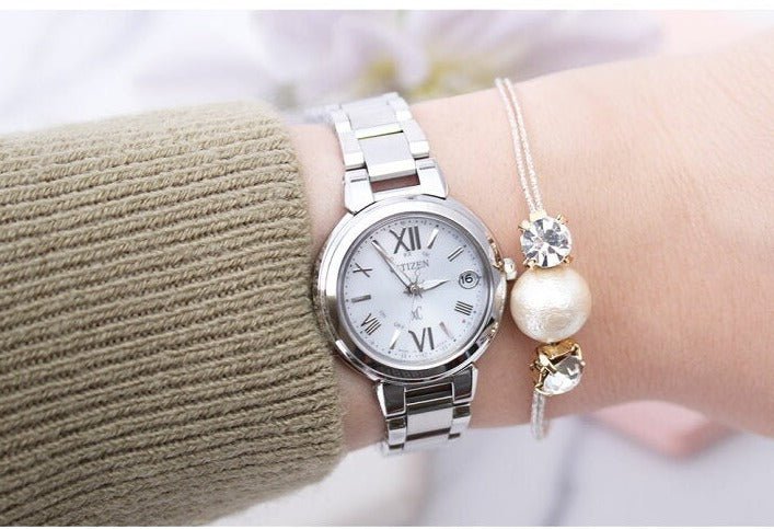  Shop Authentic Citizen Eco Drive Silver Stainless Steel Strap Watch For Women - EM0331-52 - Luxxuri
