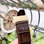  Shop Authentic Salvatore Ferragamo F-80 Classic Silver Dial Brown Leather Strap Watch for Men - SFDT00419 - Luxxuri