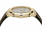  Shop Authentic Salvatore Ferragamo F-80 Classic Silver Dial Brown Leather Strap Watch for Men - SFDT00419 - Luxxuri