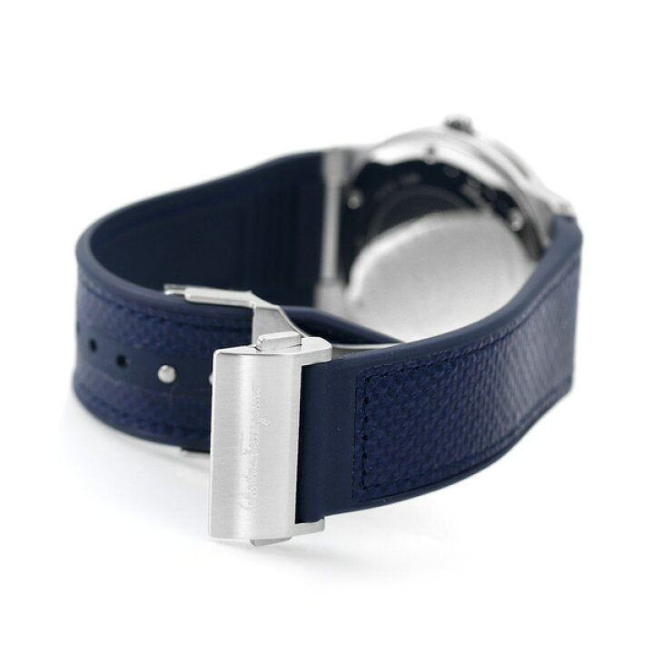 Shop Authentic Salvatore Ferragamo F-80 Classic Blue Dial Blue Leather Strap Watch for Men - SFDT00719 - Luxxuri