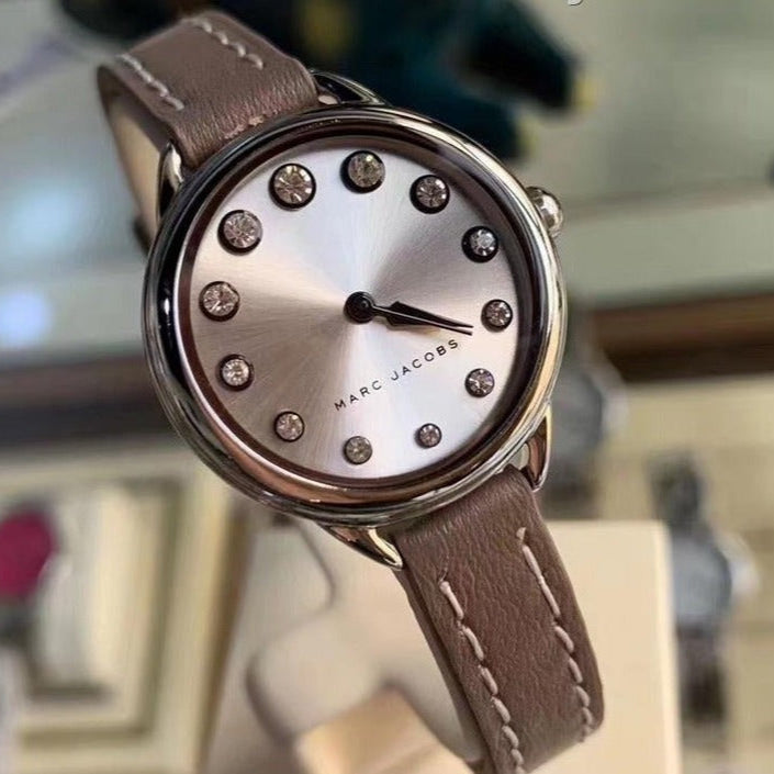  Shop Authentic Marc Jacobs Betty White Dial Brown Leather Strap Watch for Women - MJ1480 - Luxxuri