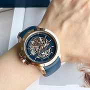  Shop Authentic Maserati Automatic Blue Dial Blue Leather Strap Watch For Men - R8821119005 - Luxxuri