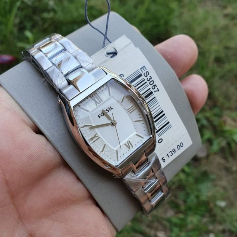  Shop Authentic Fossil Wallace Silver Dial Silver Steel Strap Watch for Women - ES3174 - Luxxuri