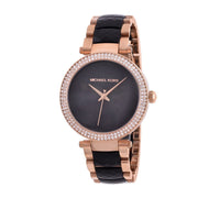  Shop Authentic Michael Kors Parker Mother of Pearl Black Dial Two Tone Steel Strap Watch for Women - MK6414 - Luxxuri