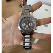  Shop Authentic Marc Jacobs Rock Chronograph Mother of Pearl Grey Dial Silver Steel Strap Watch for Women - MBM3250 - Luxxuri