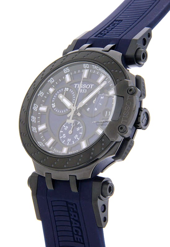  Shop Authentic Tissot T Race Chronograph Blue Dial Blue Silicone Strap Watch For Men - T115.417.37.041.00 - Luxxuri