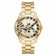  Shop Authentic Michael Kors Runway Gold Dial Gold Steel Strap Watch For Women - MK4561 - Luxxuri