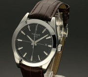  Shop Authentic Tissot Gentlemen Black Dial Brown Leather Strap Watch for Men - T127.410.16.051.01 - Luxxuri