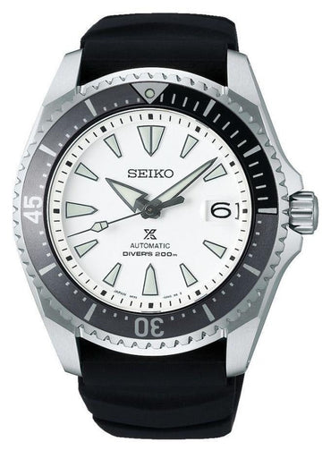  Shop Authentic Seiko Shogun Prospex Titanium Divers Automatic White Dial Black Rubber Strap Watch For Men - SPB191J1 - Luxxuri