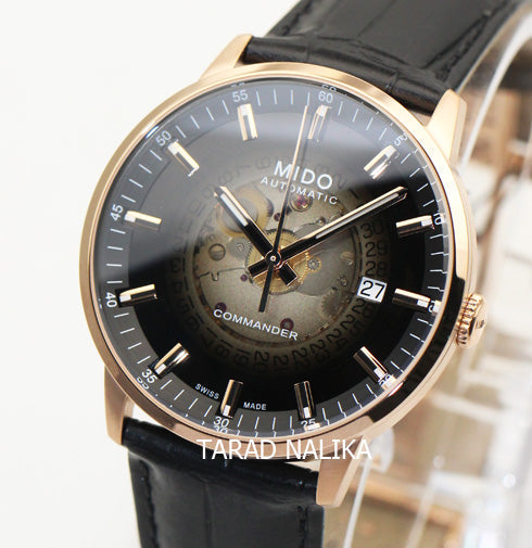  Shop Authentic Mido Commander Automatic Black Dial Black Leather Strap Watch For Men - M021.407.36.411.00 - Luxxuri