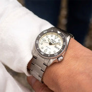  Shop Authentic Seiko 5 Sports SKX Automatic Cream Dial Silver Steel Strap Watch For Men - SRPK31K1 - Luxxuri