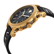 Shop Authentic Versace Sports Tech Chronograph Black Dial Black Rubber Strap Watch for Men - VELT00119 - Luxxuri