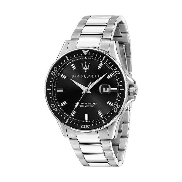  Shop Authentic Maserati SFIDA Quartz Black Dial Stainless Steel Watch For Men - R8853140002 - Luxxuri