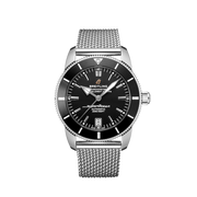  Shop Authentic Breitling Superocean Heritage B20 Automatic 42 Black Dial Silver Mesh Bracelet Watch for Men - AB2010121B1A1 - Luxxuri