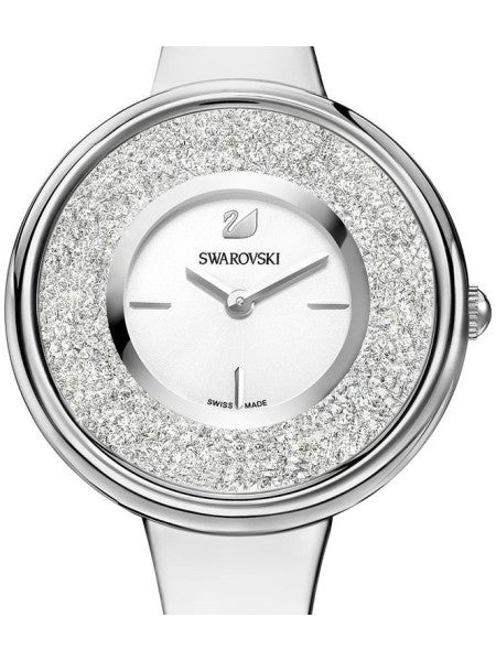  Shop Authentic Swarovski Crystalline Pure Silver Dial Silver Steel Strap Watch for Women - 5269256 - Luxxuri