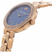  Shop Authentic Swarovski Daytime Glittering Blue Dial Rose Gold Steel Strap Watch for Women - 5182277 - Luxxuri
