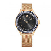  Shop Authentic Swarovski Octea Nova Black Dial Rose Gold Mesh Bracelet Watch for Women - 5430424 - Luxxuri