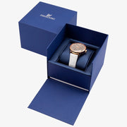  Shop Authentic Swarovski Crystalline Hours Quartz Grey Dial Black Leather Strap Watch for Women - 5344635 - Luxxuri