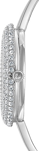  Shop Authentic Swarovski Crystal Rose Silver Dial Silver Steel Strap Watch for Women - 5483853 - Luxxuri