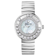  Shop Authentic Swarovski Lovely Crystal Mother of Pearl Dial Silver Steel Strap Watch for Women - 1160307 - Luxxuri