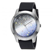  Shop Authentic Guess Crush Crystals Silver Dial Black Rubber Strap Watch for Women - W1223L4 - Luxxuri