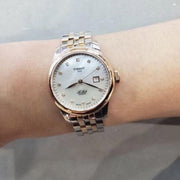  Shop Authentic Tissot Le Locle Automatic Diamonds Mother of Pearl White Dial Two Tone Steel Strap Watch For Women - T006.207.22.116.00 - Luxxuri