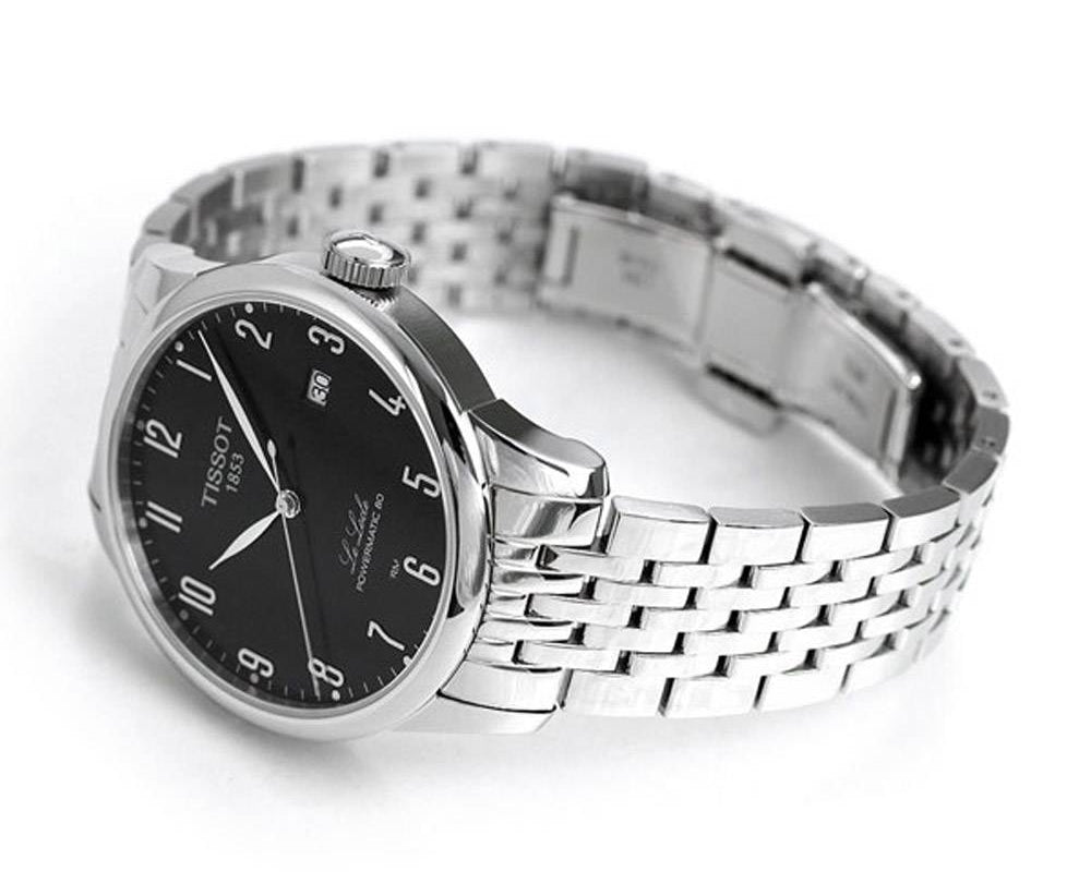  Shop Authentic Tissot Le Locle Powermatic 80 Black Dial Silver Steel Strap Watch For Men - T006.407.11.052.00 - Luxxuri