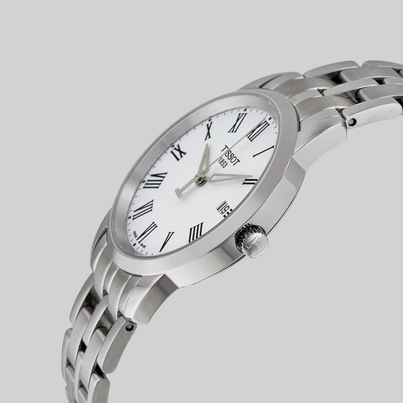  Shop Authentic Tissot T Classic Dream White Dial Silver Steel Strap Watch for Men - T033.410.11.013.01 - Luxxuri